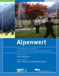 Landschaften und Lebensräume der Alpen - Alps Know-How