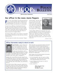 ICOPs Police Bulletin - Illinois Council Of Police