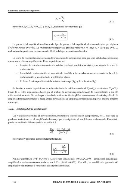 TEMA 4 Amplificadores realimentados