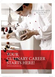 YOUR CULINARY CAREER STARTS HERE!