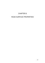 CHAPTER 8 ROAD SURFACE PROPERTIES - TU Delft