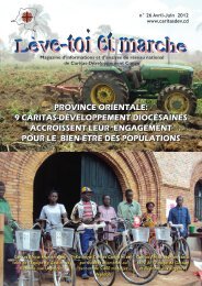 9 caritas-dÃ©veloppement diocÃ©saines accroissent ... - caritasdev.cd