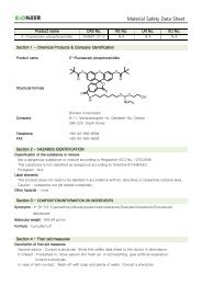 MSDS - Bioneer