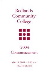 Grad Program 04 - Redlands Community College