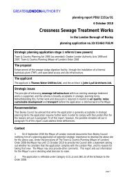 crossness sewage treatment works report - Greater London Authority