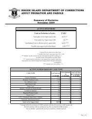 rhode island department of corrections adult probation and parole