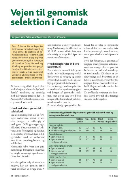 2-2009 - Dansk Holstein