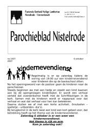 06 okt - Pastorale eenheid Nistelrode - Vorstenbosch