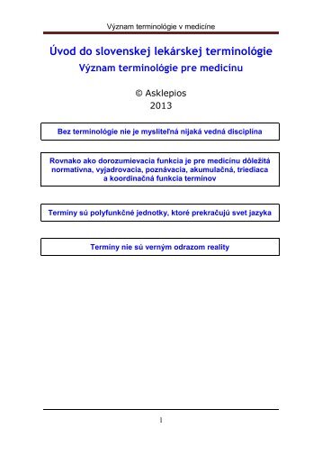 Význam terminológie v medicíne - datasolution.sk