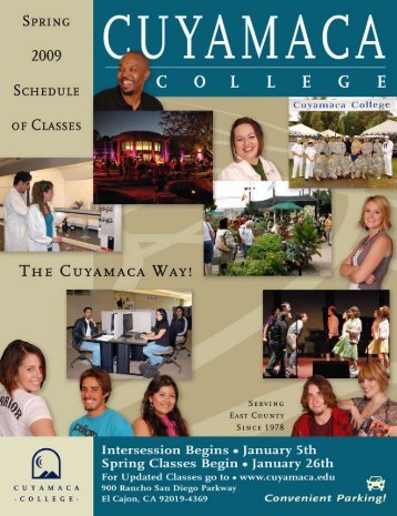 Spring 2009 - Cuyamaca College