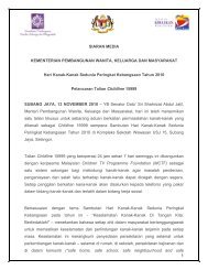 1 SIARAN MEDIA KEMENTERIAN PEMBANGUNAN WANITA ...