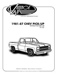 1981-87 CHEV PICK-UP - Vintage Air