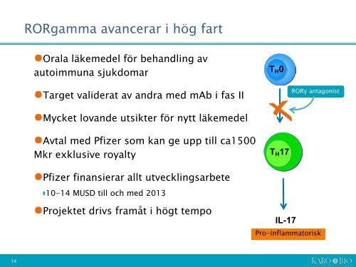 Presentation-stÃ¤mma 2012.pdf - Karo Bio AB