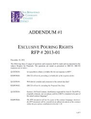 ADDENDUM #1 RFP # 2013-01