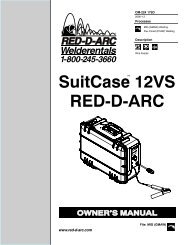 12VS Extreme-Duty Wirefeeder - Red-D-Arc