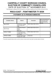 caerphilly county borough council election of community councillors ...