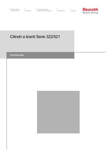 Cilindri a tiranti Serie 322/521 - Bosch Rexroth