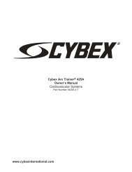 Cybex Arc Trainer® 425A Owner's Manual ... - GymStore.com