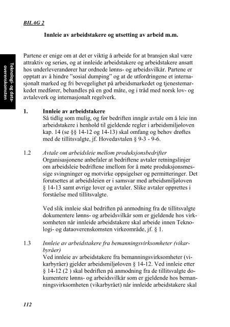 INDUSTRIOVERENSKOMSTENE 2010 - 2012 - Fellesforbundet