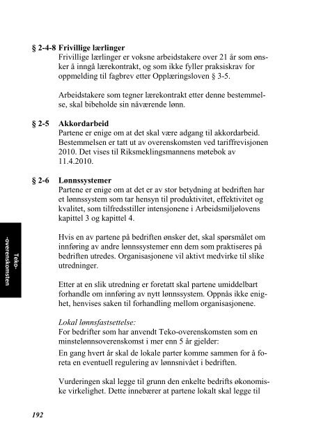 INDUSTRIOVERENSKOMSTENE 2010 - 2012 - Fellesforbundet