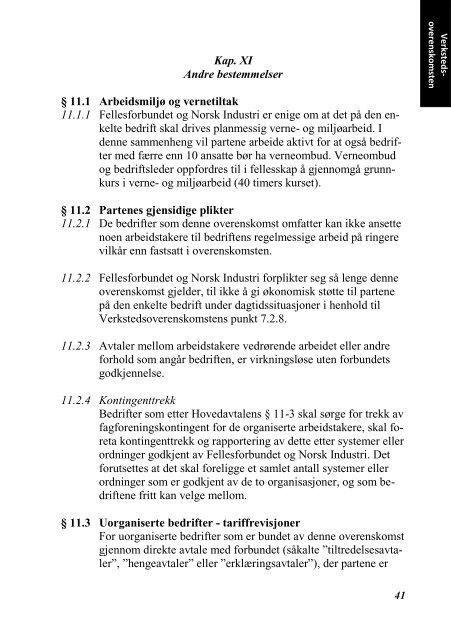 INDUSTRIOVERENSKOMSTENE 2010 - 2012 - Fellesforbundet