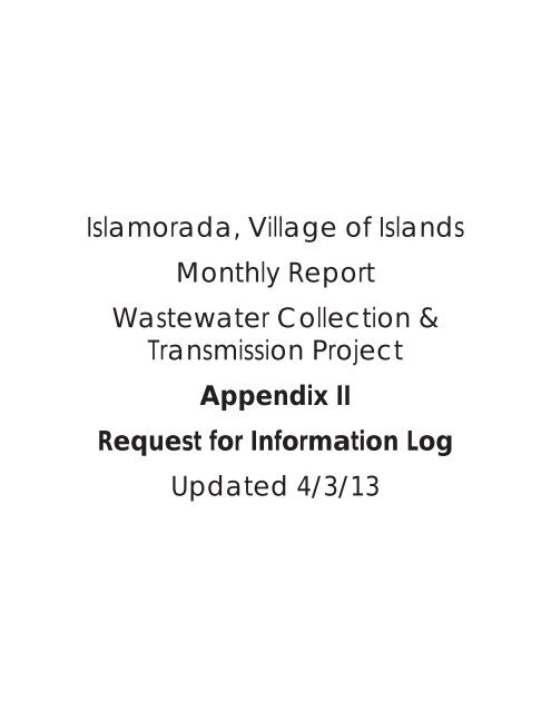 TAB-7 - Islamorada, Village of Islands