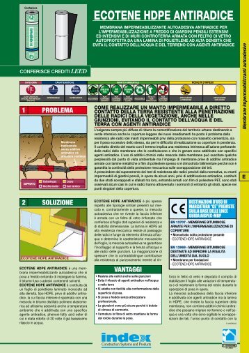 ECOTENE HDPE ANTIRADICE - Index S.p.A.