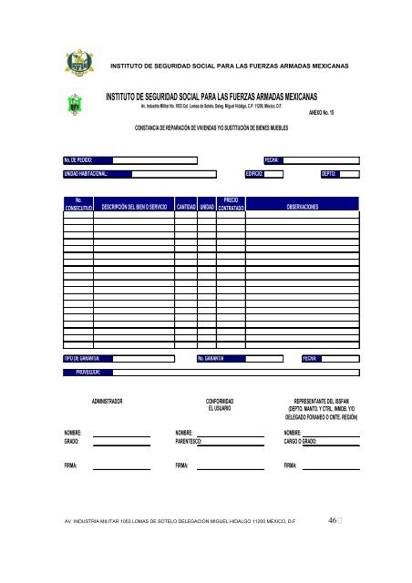 Manual de Administradores - Issfam