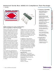 Universal Serial Bus (USB2.0) Compliance Test Package