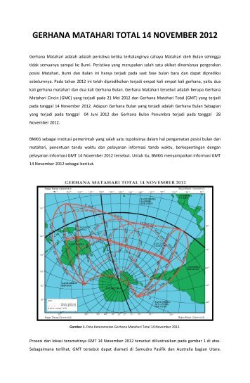 GERHANA MATAHARI TOTAL 14 NOVEMBER 2012 - BMKG