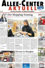 Der Shopping-Sonntag - Allee Center Remscheid