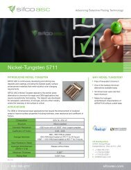 Nickel-Tungsten 5711 - SIFCO ASC