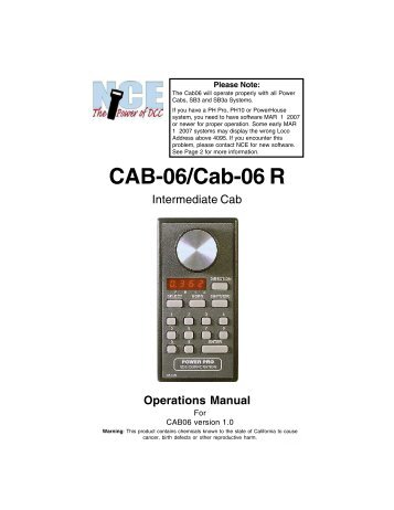 Cab06 PagePlus - NCE