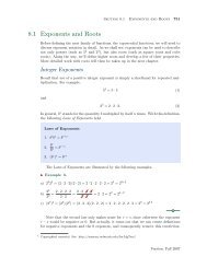 Section 1: Exponents and Roots