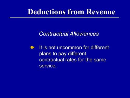 Contractual Allowances