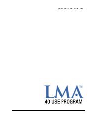 40 USE PROGRAM - LMA North America