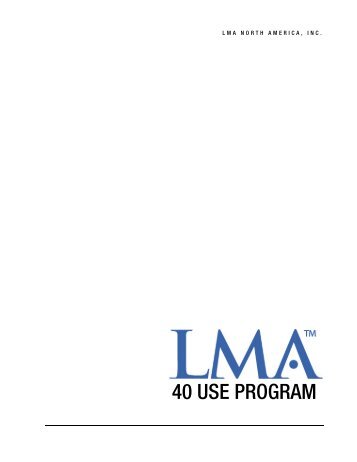 40 USE PROGRAM - LMA North America