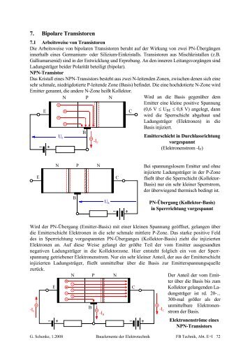 7. Bipolare Transistoren - FB E+I: Home