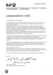 Landesrundbrief 2-2011 - BdP Landesverband Bayern