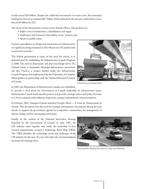 Civil Infrastructure Systems Technology Road Map - Engineers ...