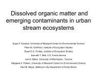 5. Dissolved Organic Matter and Emerging Contaminants in Urban ...