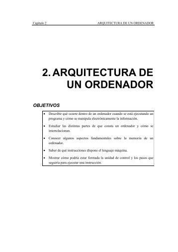 2. ARQUITECTURA DE UN ORDENADOR - PoliformaT