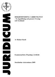 Ny lagstiftning och praxis i Sverige och Tyskland Av Reiner Koch ...