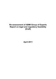 ABMI Group of Experts Report - Personal File Sharing