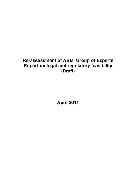 ABMI Group of Experts Report - Personal File Sharing