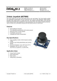 2-Axis Joystick (#27800) - Parallax Inc