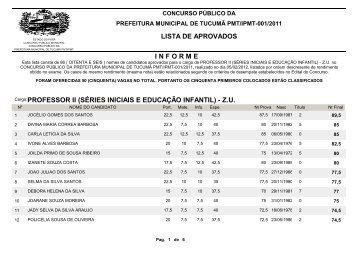 SÃRIES INICIAIS E EDUCAÃÃO INFANTIL - FIBRA.