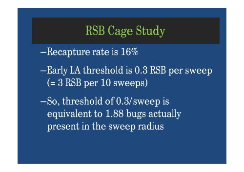 Stink Bug Thresholds in First and Second Crop and Efficacy of ...