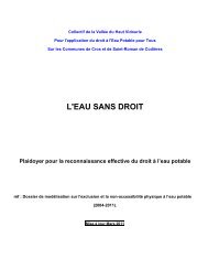 l'eau sans droit - cros commune ressources et patrimoine cevennes ...