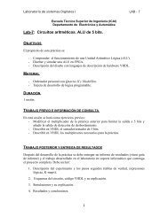 Circuitos aritméticos. ALU de 5 bits. - Departamento de Electrónica y ...